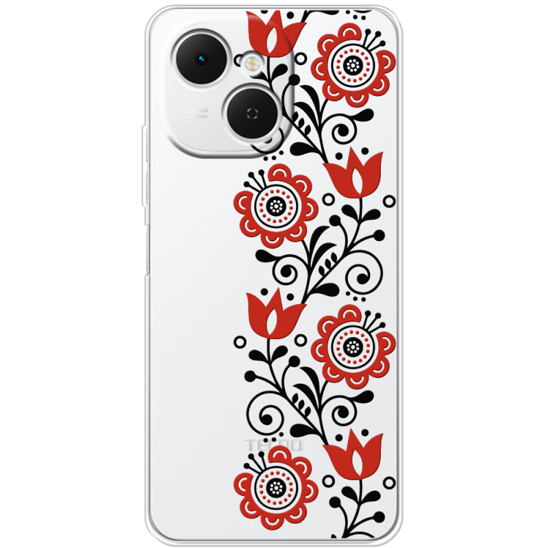 Прозорий чохол BoxFace Tecno Spark 40C Ethno Ornament