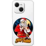 Прозорий чохол BoxFace Tecno Spark 40C Cool Santa