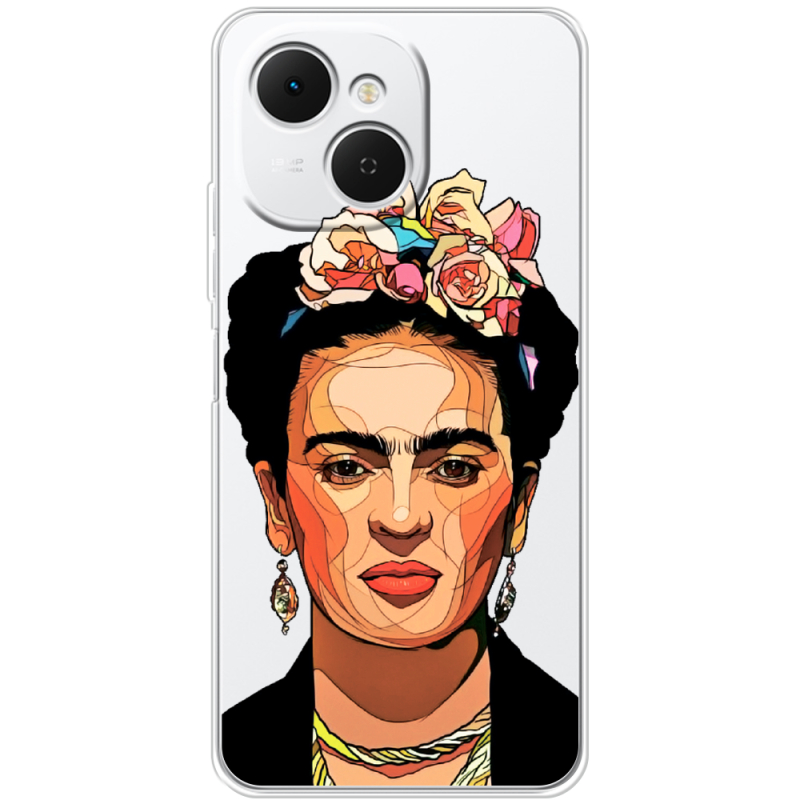 Прозорий чохол BoxFace Tecno Spark 40C Фрида Кало