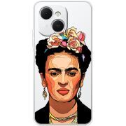 Прозорий чохол BoxFace Tecno Spark 40C Фрида Кало