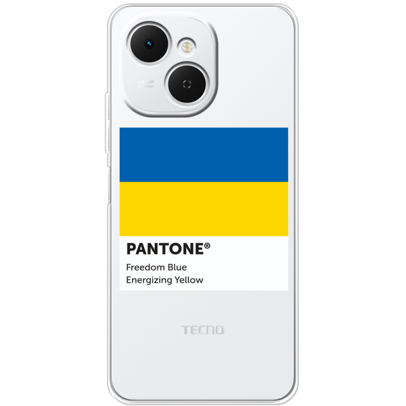 Прозорий чохол BoxFace Tecno Spark 40C Pantone вільний синій