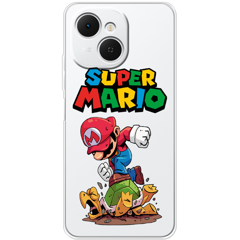 Прозорий чохол BoxFace Tecno Spark 40C Super Mario