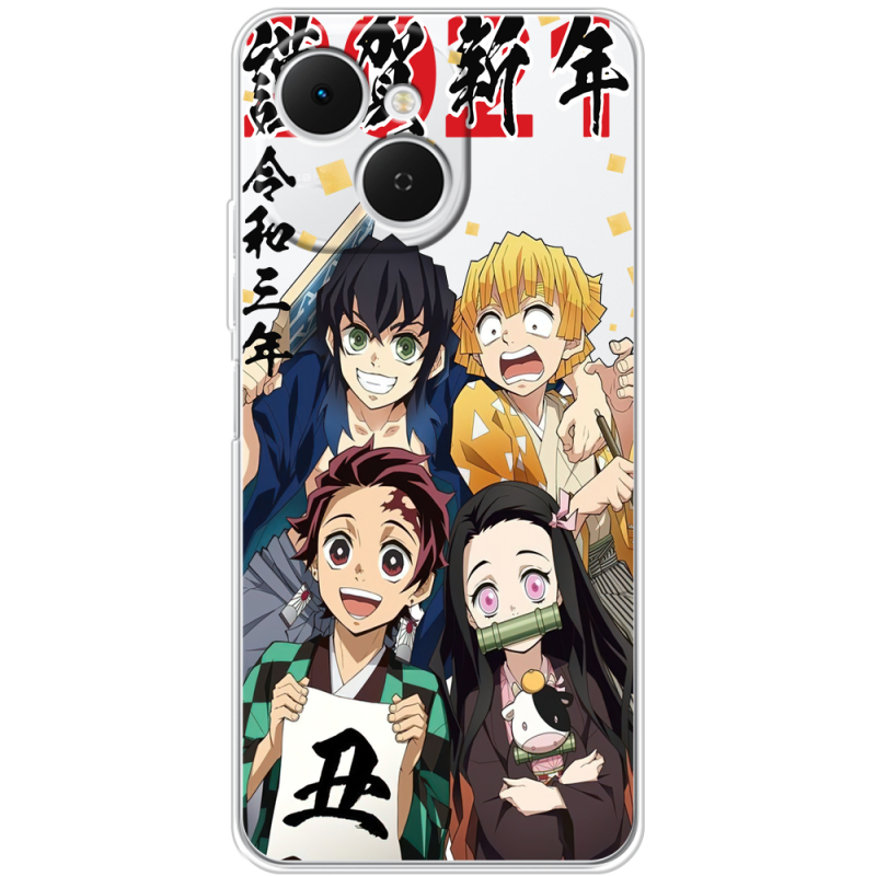 Прозорий чохол BoxFace Tecno Spark 40C Незуко та друзі