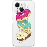 Прозорий чохол BoxFace Tecno Spark 40C Donuts