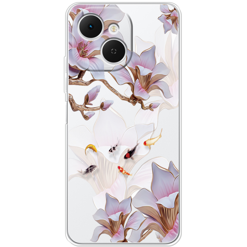 Прозорий чохол BoxFace Tecno Spark 40C Chinese Magnolia