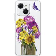 Прозорий чохол BoxFace Tecno Spark 40C My Bouquet