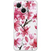 Прозорий чохол BoxFace Tecno Spark 40C Pink Magnolia