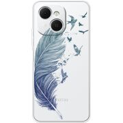 Прозорий чохол BoxFace Tecno Spark 40C Feather