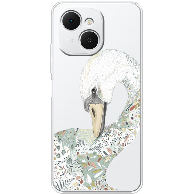 Прозорий чохол BoxFace Tecno Spark 40C Swan