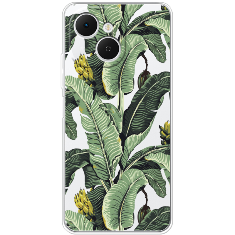 Прозорий чохол BoxFace Tecno Spark 40C Banana Leaves