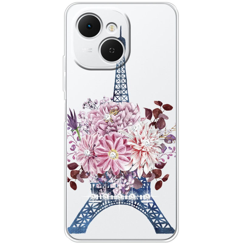 Чохол зі стразами Tecno Spark 40C Eiffel Tower
