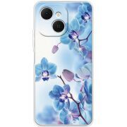 Чохол зі стразами Tecno Spark 40C Orchids