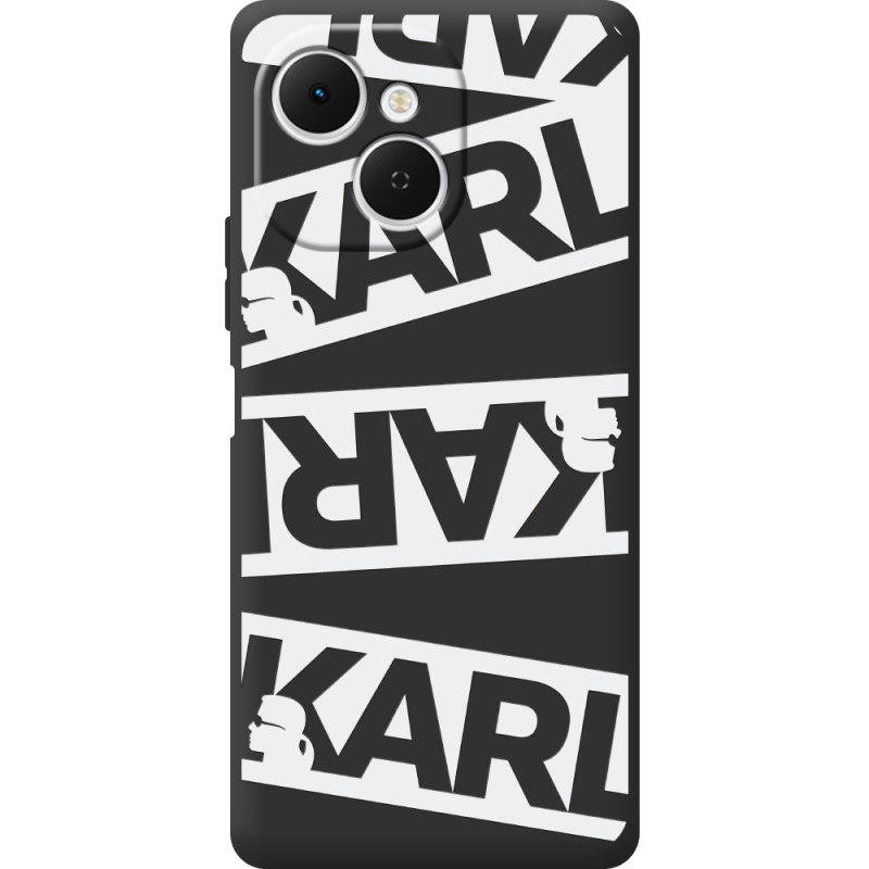 Чорний чохол BoxFace Tecno Spark 40C White Karl