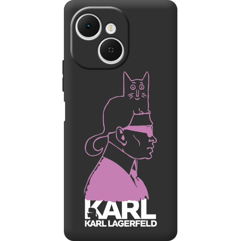 Чорний чохол BoxFace Tecno Spark 40C Pink Karl