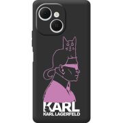 Чорний чохол BoxFace Tecno Spark 40C Pink Karl