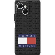 Чорний чохол BoxFace Tecno Spark 40C Tommy Print