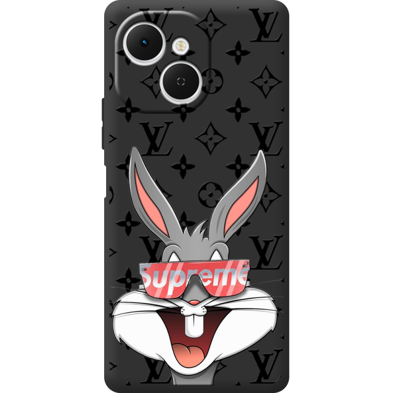 Чорний чохол BoxFace Tecno Spark 40C looney bunny