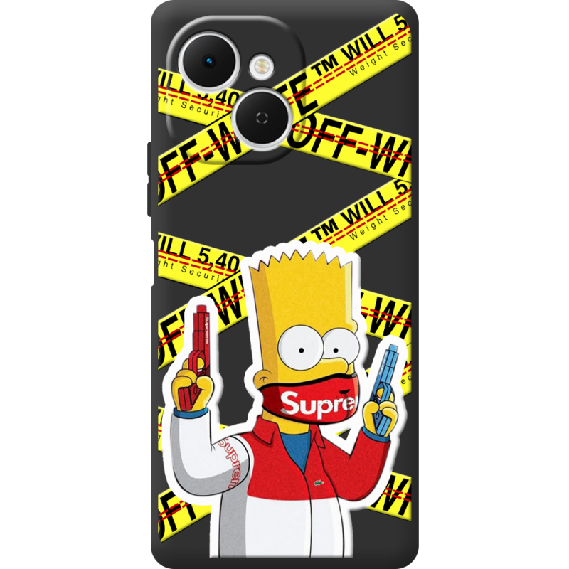 Чорний чохол BoxFace Tecno Spark 40C White Bart