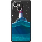 Чорний чохол BoxFace Tecno Spark 40C Lighthouse