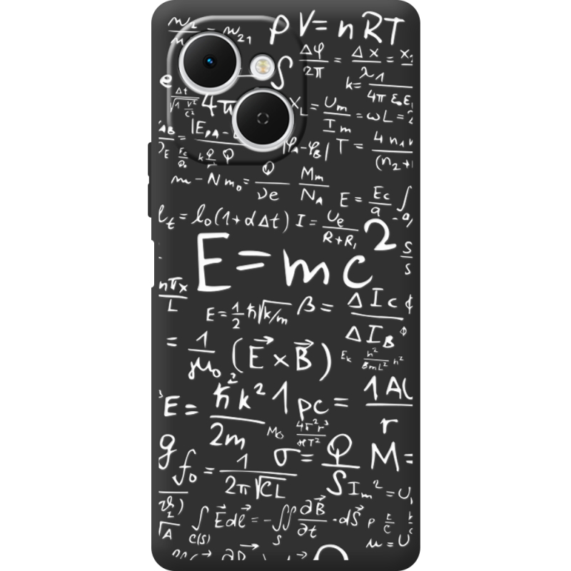 Чорний чохол BoxFace Tecno Spark 40C E=mc2