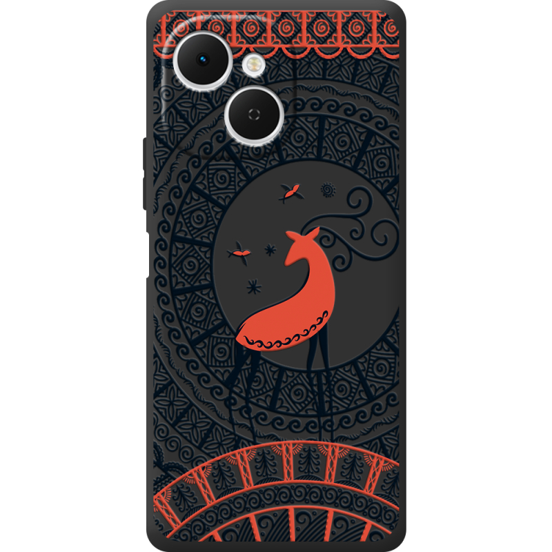 Чорний чохол BoxFace Tecno Spark 40C Ornament