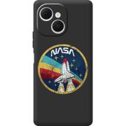 Чорний чохол BoxFace Tecno Spark 40C NASA