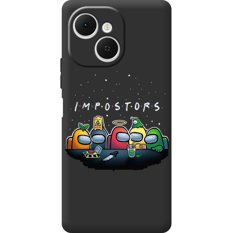 Чорний чохол BoxFace Tecno Spark 40C Among Us Impostors