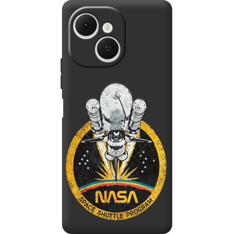 Чорний чохол BoxFace Tecno Spark 40C NASA Spaceship