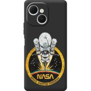 Чорний чохол BoxFace Tecno Spark 40C NASA Spaceship