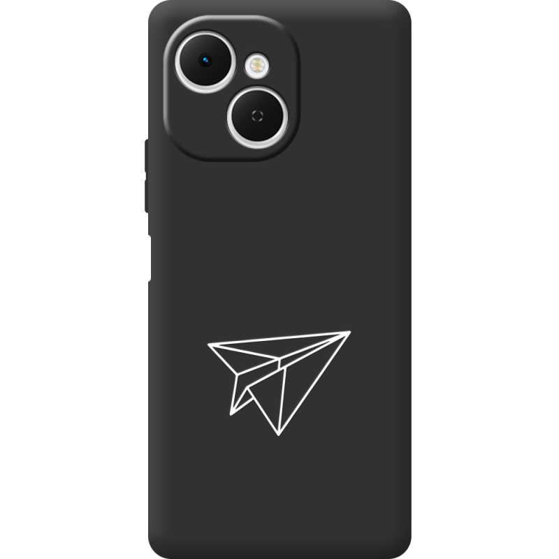 Чорний чохол BoxFace Tecno Spark 40C Paper Plane