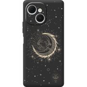Чорний чохол BoxFace Tecno Spark 40C Moon