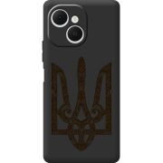 Чорний чохол BoxFace Tecno Spark 40C Ukrainian Trident