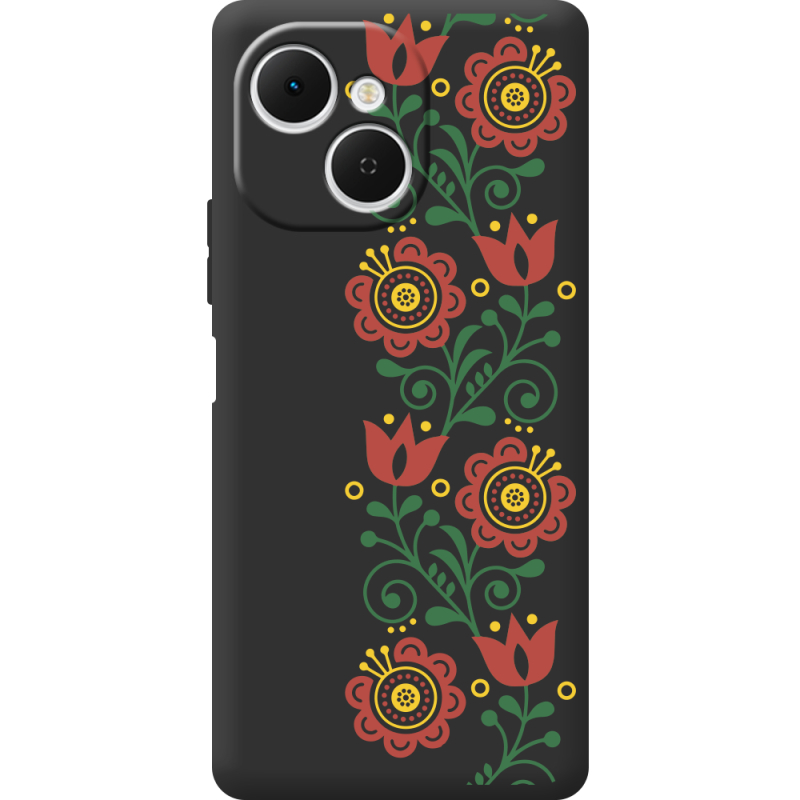 Чорний чохол BoxFace Tecno Spark 40C Ethno