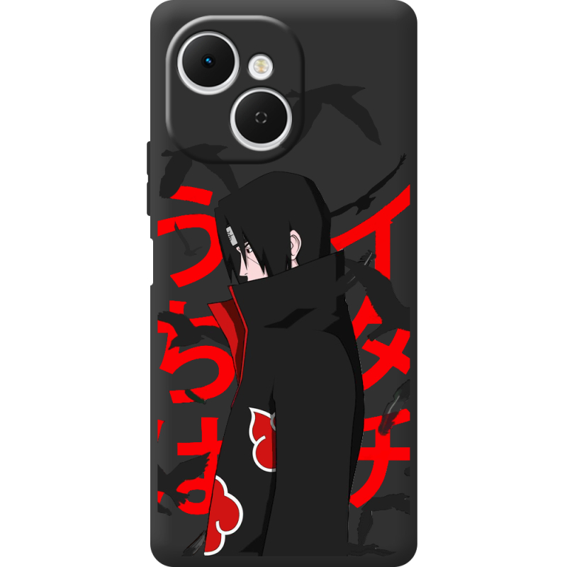 Чорний чохол BoxFace Tecno Spark 40C Учиха Итачи