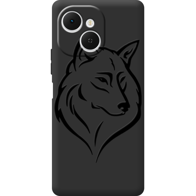 Чорний чохол BoxFace Tecno Spark 40C Wolf