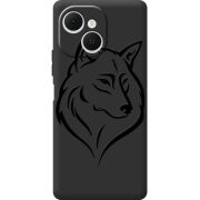 Чорний чохол BoxFace Tecno Spark 40C Wolf