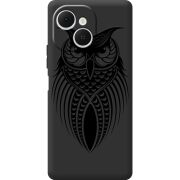 Чорний чохол BoxFace Tecno Spark 40C Owl