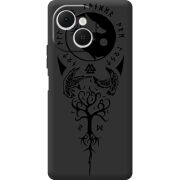 Чорний чохол BoxFace Tecno Spark 40C Hugin and Munin