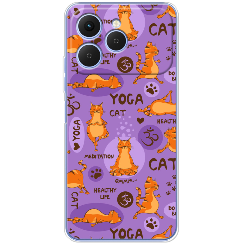 Чохол BoxFace Tecno Spark 40 Yoga Cat