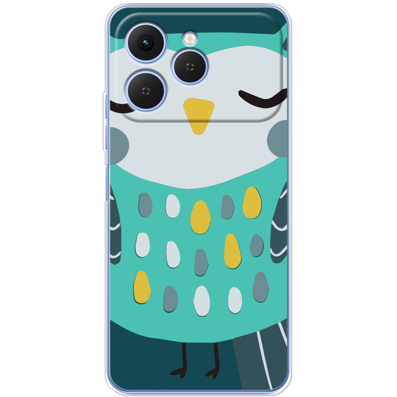 Чохол BoxFace Tecno Spark 40 Green Owl