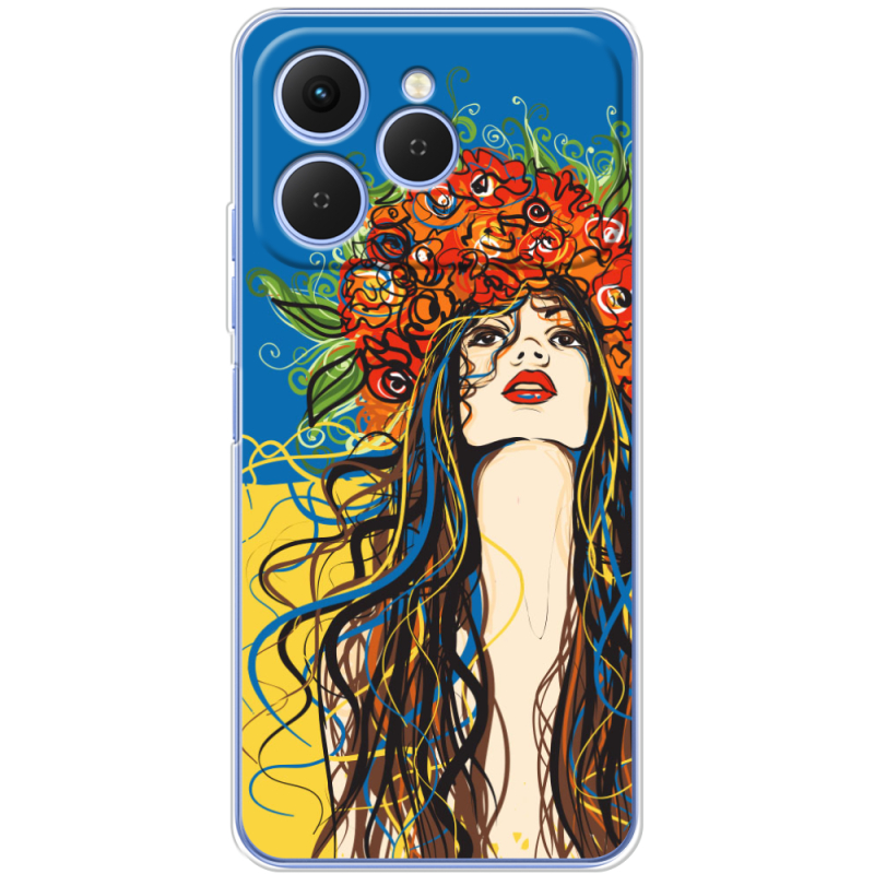 Чохол BoxFace Tecno Spark 40 Ukraine Girl