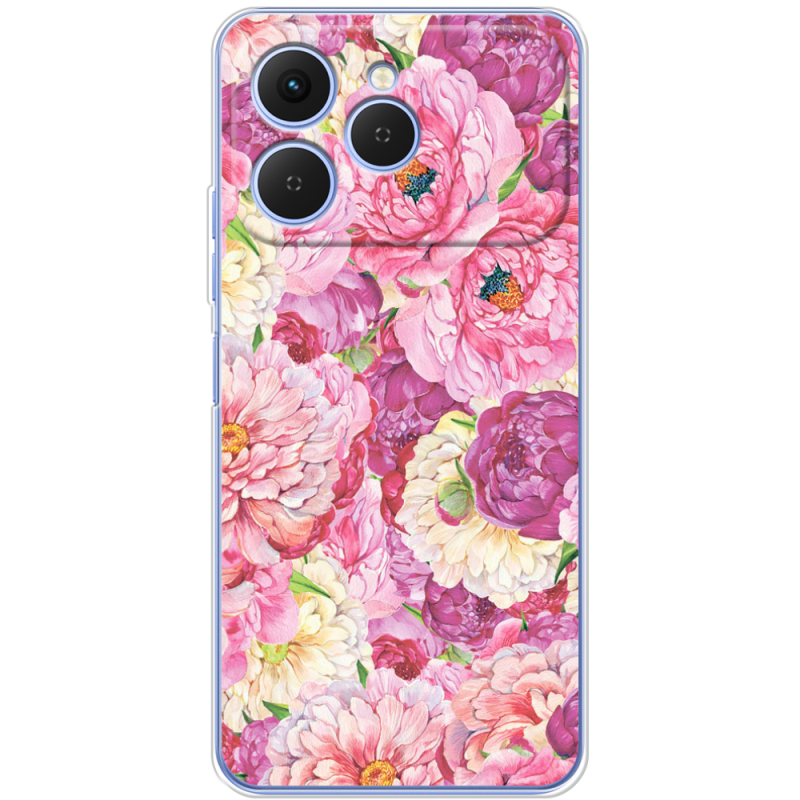 Чохол BoxFace Tecno Spark 40 Pink Peonies