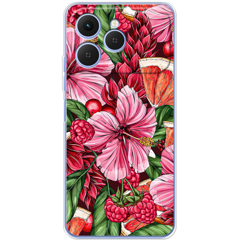 Чохол BoxFace Tecno Spark 40 Tropical Flowers