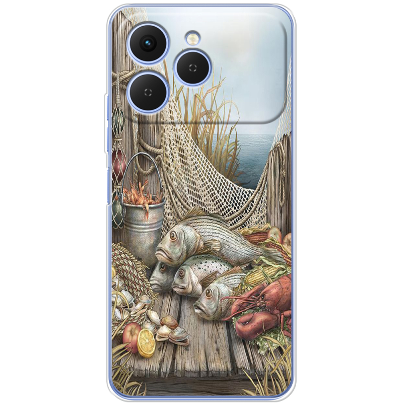 Чохол BoxFace Tecno Spark 40 Удачная рыбалка