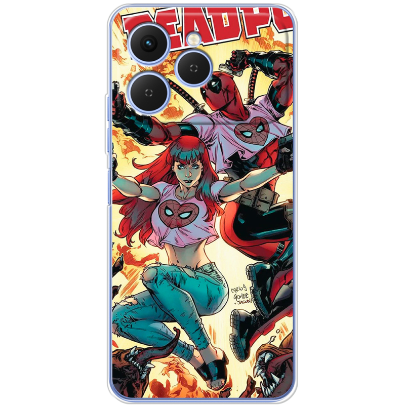 Чохол BoxFace Tecno Spark 40 Deadpool and Mary Jane