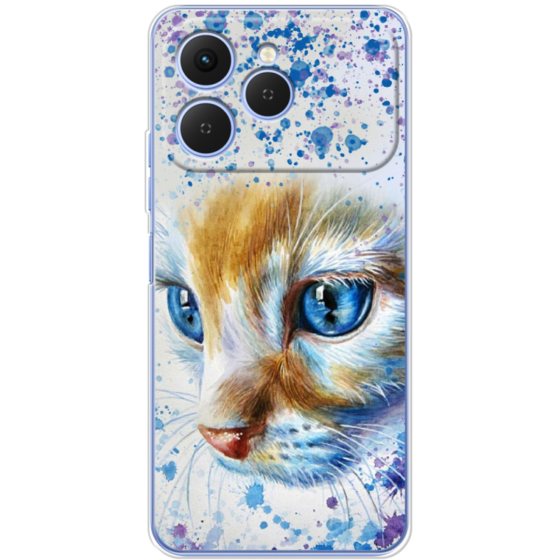 Чохол BoxFace Tecno Spark 40 Голубоглазый Кот