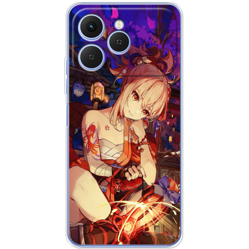 Чохол BoxFace Tecno Spark 40 Genshin Ёимия с огоньком