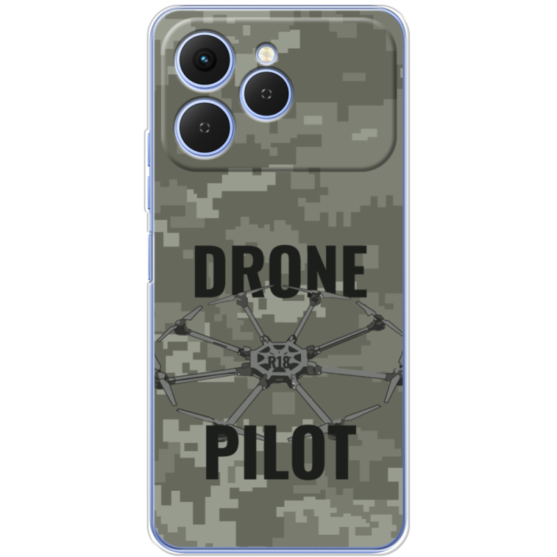 Чохол BoxFace Tecno Spark 40 Drone Pilot