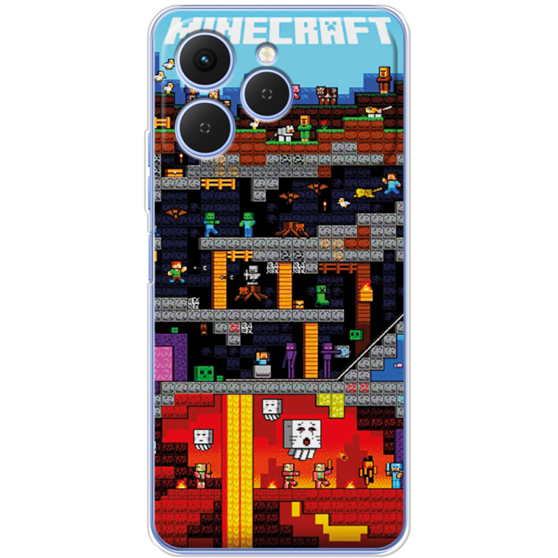 Чохол BoxFace Tecno Spark 40 Minecraft Lode Runner