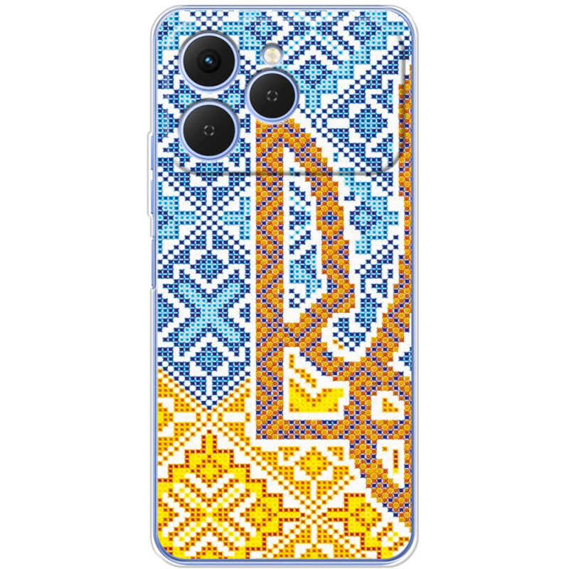 Чохол BoxFace Tecno Spark 40 Тризуб Вишивка